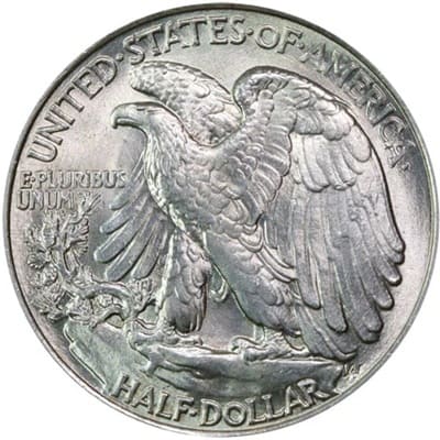 Obverse of US 1936 Half Dollar Value