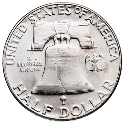 Obverse of US 1955 Half Dollar Value
