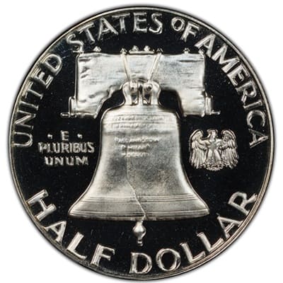 Obverse of US 1956 Half Dollar Value