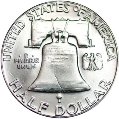 Obverse of US 1958 Half Dollar Value