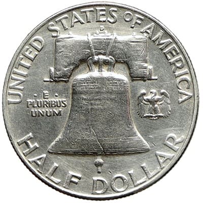 Obverse of US 1959 Half Dollar Value