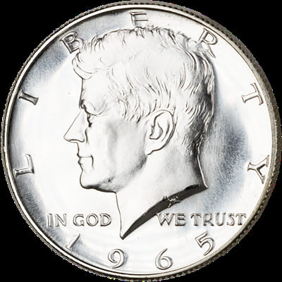 US 1965 Half Dollar