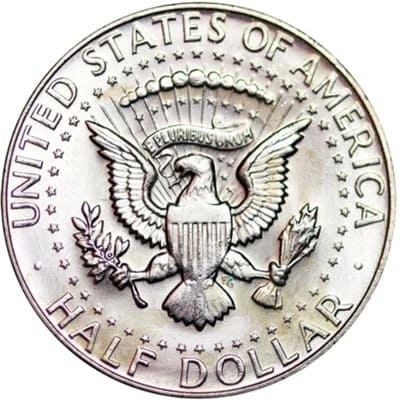 Obverse of US 1967 Half Dollar Value