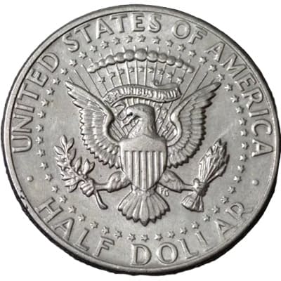 Obverse of US 1971 Half Dollar Value
