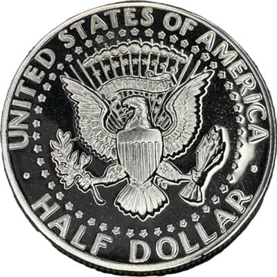 Obverse of US 1972 Half Dollar Value