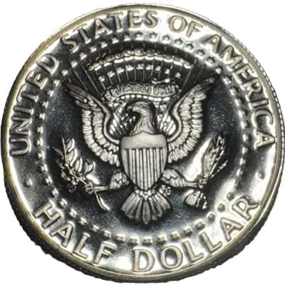 Obverse of US 1973 Half Dollar Value
