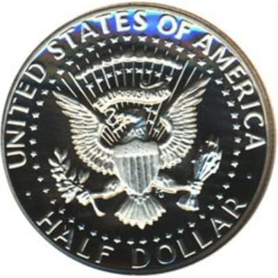 Obverse of US 1982 Half Dollar Value