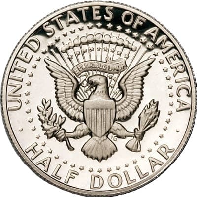 Obverse of US 1983 Half Dollar Value
