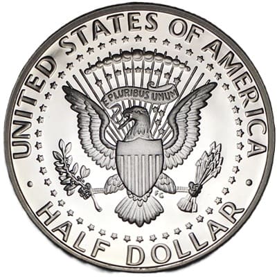 Obverse of US 1995 Half Dollar Value