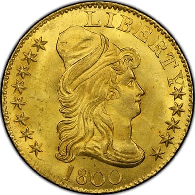 US US 1800 Half Eagle $5 Value