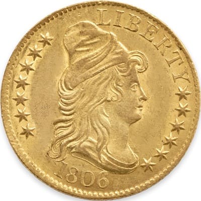 US US 1806 Half Eagle $5 Value
