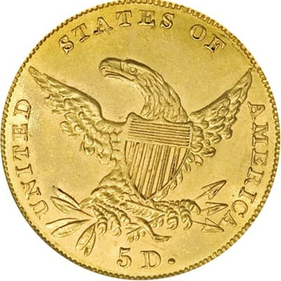 US 1834 Half Eagle $5 Value