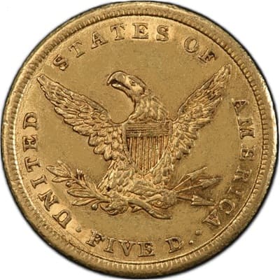 US 1840 Half Eagle $5 Value