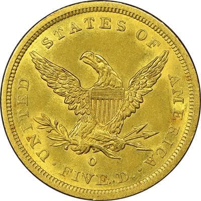 US 1843 Half Eagle $5 Value