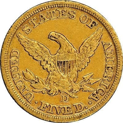 US 1846 Half Eagle $5 Value