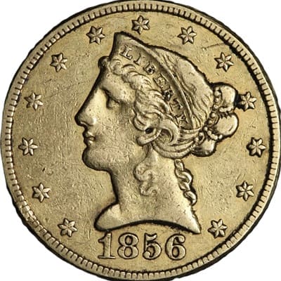 US 1856 Half Eagle $5