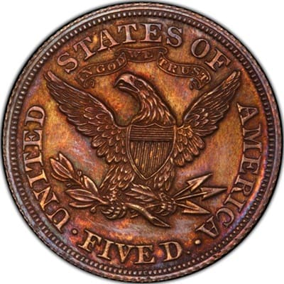 US 1873 Half Eagle $5 Value