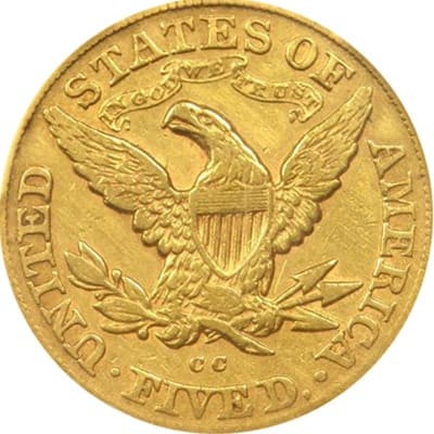 US 1874 Half Eagle $5 Value