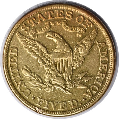 US 1882 Half Eagle $5 Value