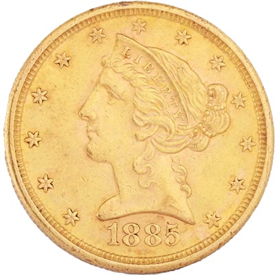 US 1885 Half Eagle $5