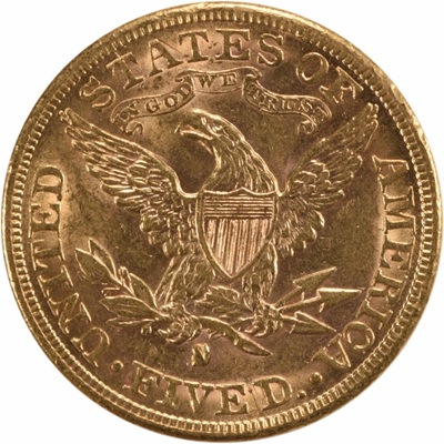 US 1887 Half Eagle $5 Value