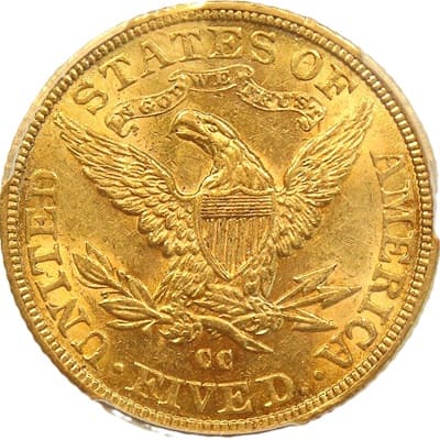 US 1891 Half Eagle $5 Value