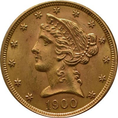 US 1900 Half Eagle $5