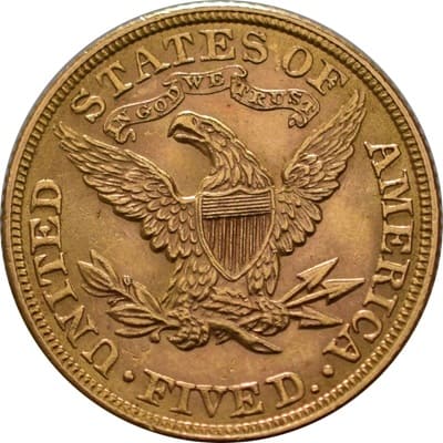 US 1900 Half Eagle $5 Value