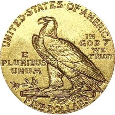 US 1909 Half Eagle $5 Value