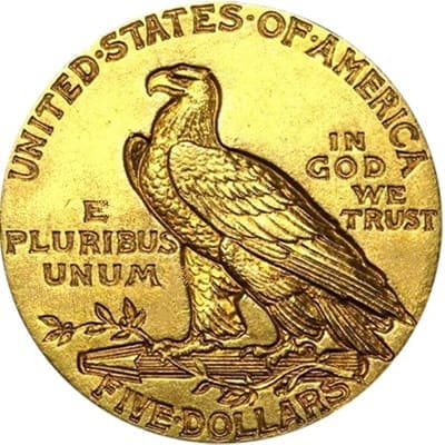 US 1910 Half Eagle $5 Value