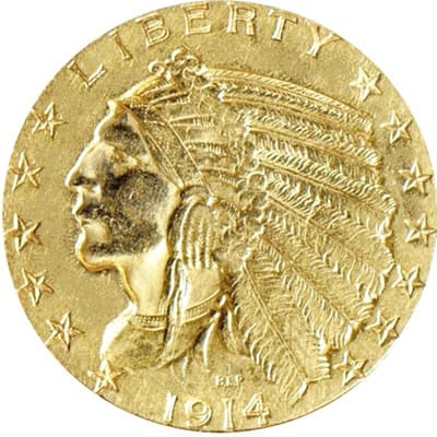 US 1914 Half Eagle $5