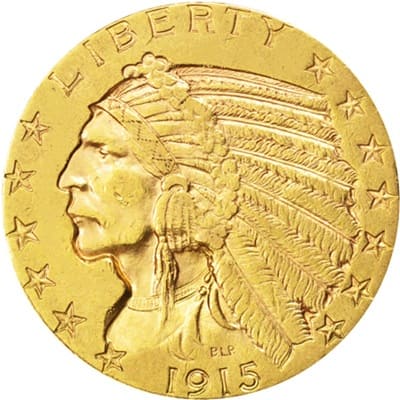 US 1915 Half Eagle $5