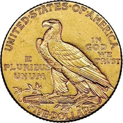 US 1916 Half Eagle $5 Value