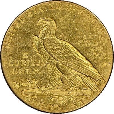US 1929 Half Eagle $5 Value