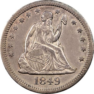 US 1849 Quarter Value