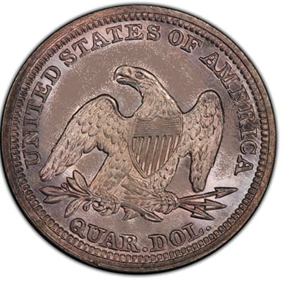 US 1850 Quarter Value