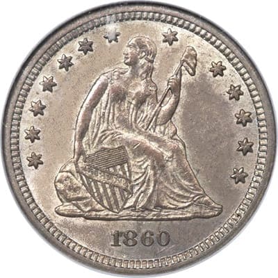 US 1860 Quarter