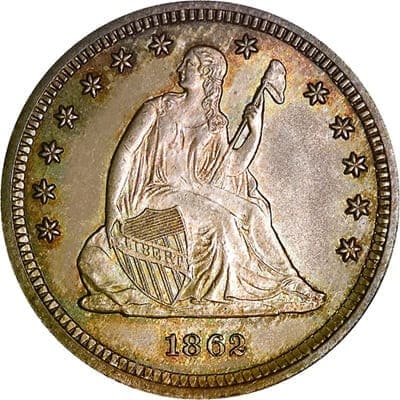 US 1862 Quarter