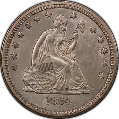US 1864 Quarter