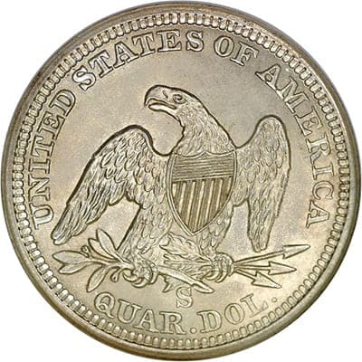 US 1865 Quarter Value