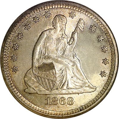 US 1868 Quarter
