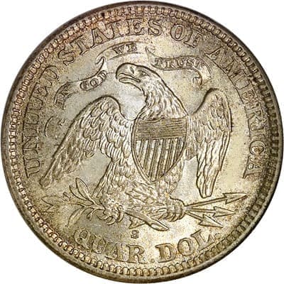 US 1868 Quarter Value