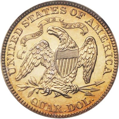 US 1869 Quarter Value