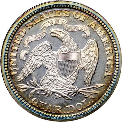 US 1870 Quarter Value