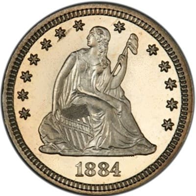 US 1884 Quarter