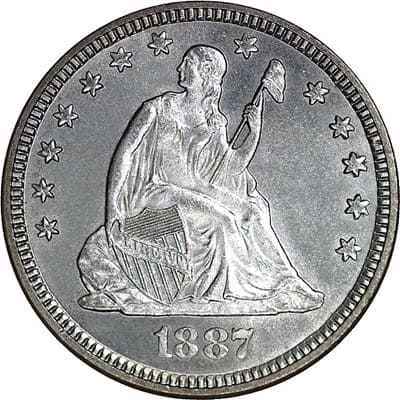 US 1887 Quarter
