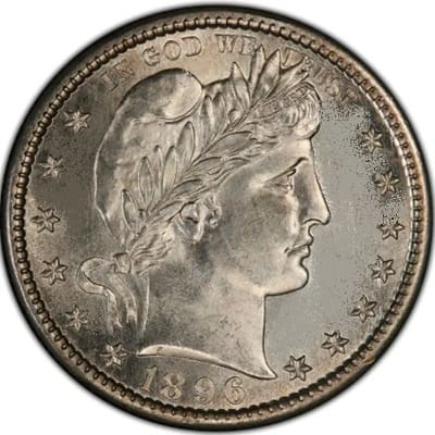 US 1896 Quarter