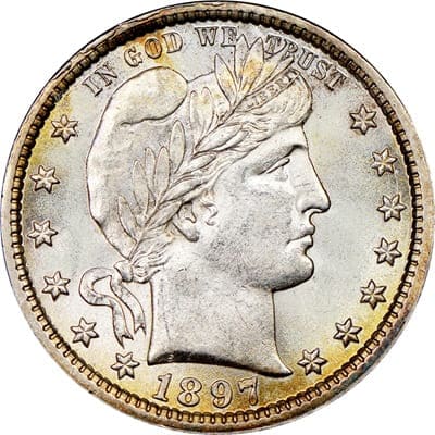 US 1897 Quarter