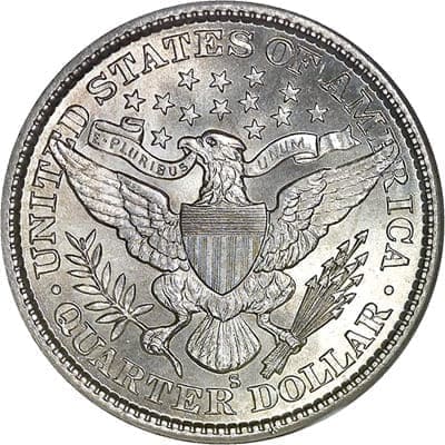 US 1899 Quarter Value