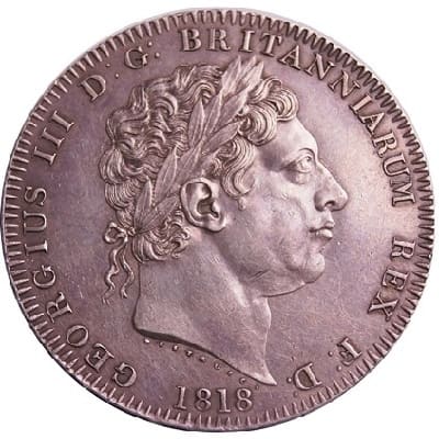 George III Silver Crown Value, how much is a silver crown worth.
